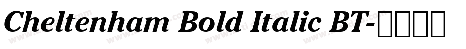 Cheltenham Bold Italic BT字体转换